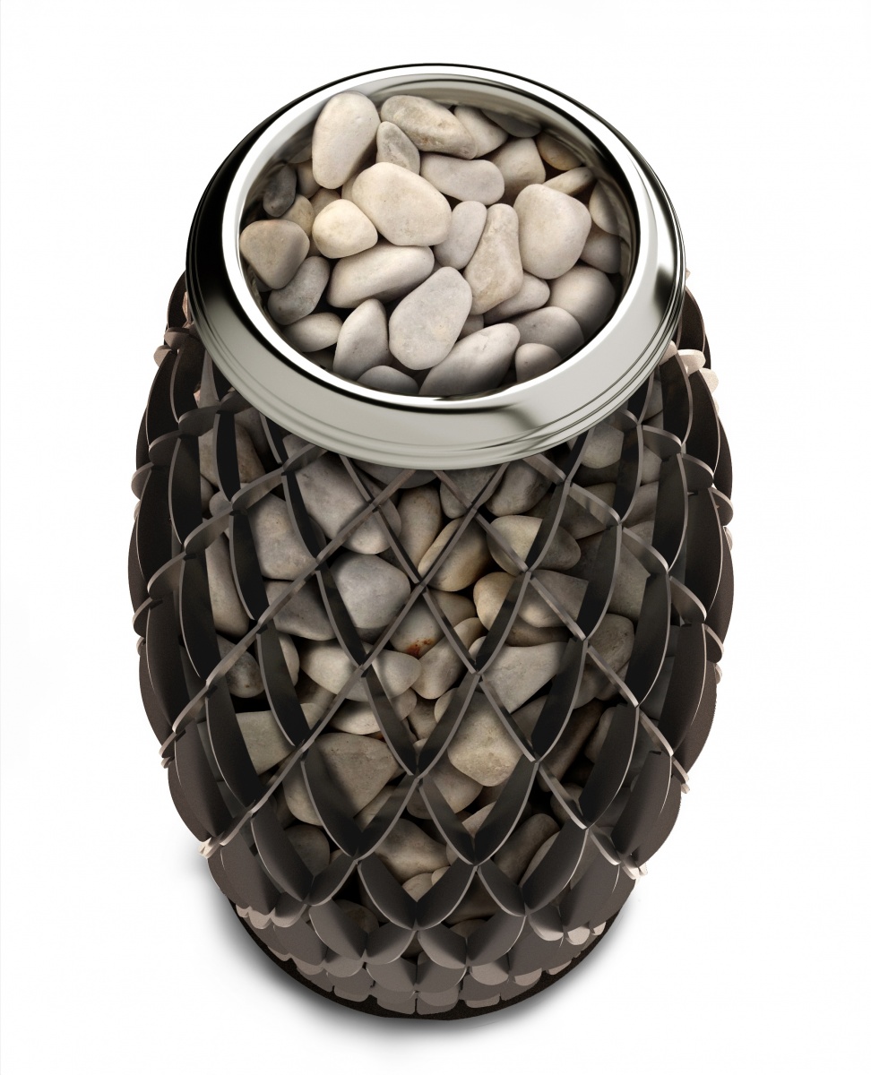 Электропечь для сауны Мэри Экс 9кВт черная бронза