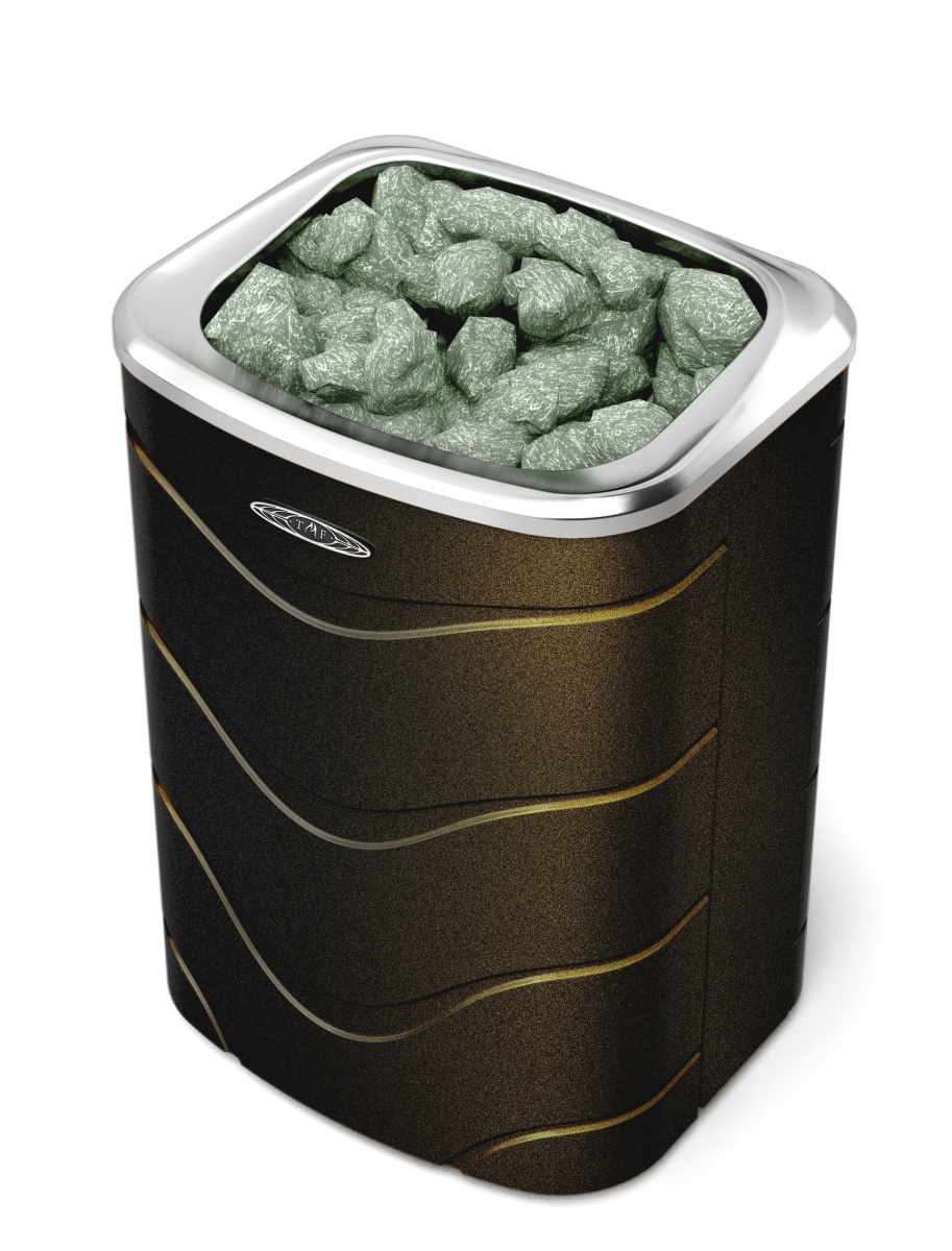 Электропечь для сауны Примавольта 9кВт черная бронза