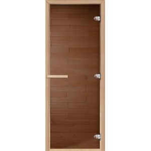 Дверь для сауны DoorWood "Теплый день" 190х70 (бронза, коробка хвоя)