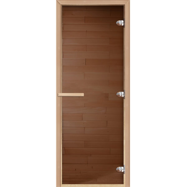 Дверь для сауны DoorWood "Теплый день" 190х70 (бронза, коробка хвоя)