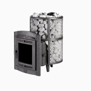 Банная печь Атмосфера L сетка нержавейка до 20 м³