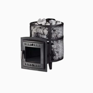 Банная печь Атмосфера М сетка нержавейка до 14 м³