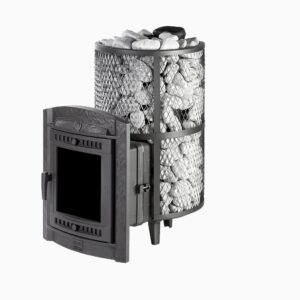Банная печь Атмосфера XL сетка нержавейка до 26 м³
