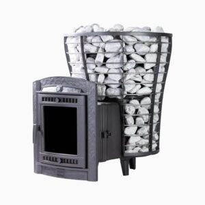 Банная печь Атмосфера V сетка нержавейка до 40 м³