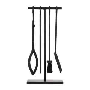 Набор для камина 4 предмета на подставке, 50 х 22 х 15 см