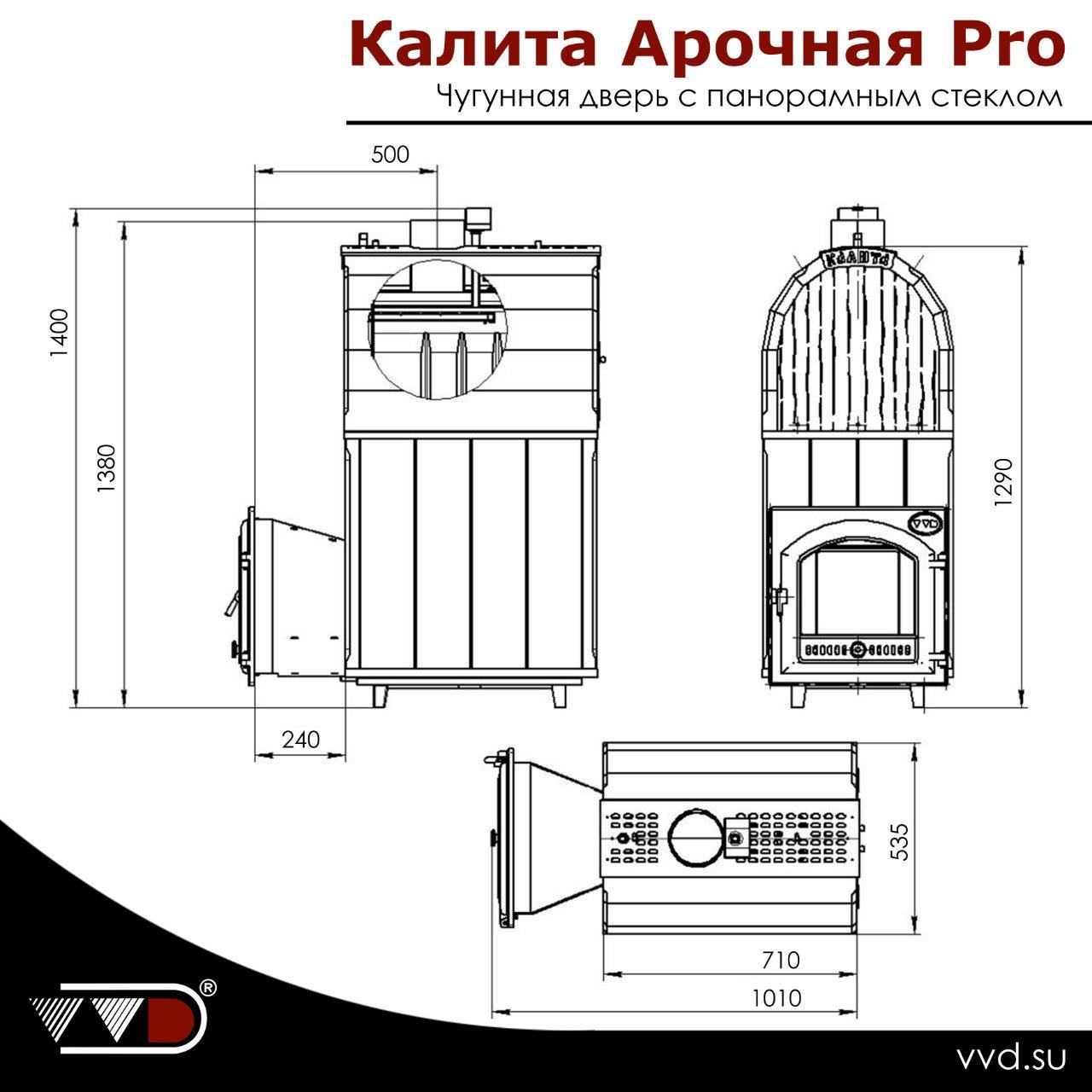 Калита Арочная Про в облицовке из натурального камня Змеевик Чугунная дверь с панорамным стеклом — изображение 6